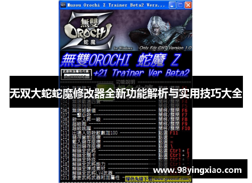 无双大蛇蛇魔修改器全新功能解析与实用技巧大全